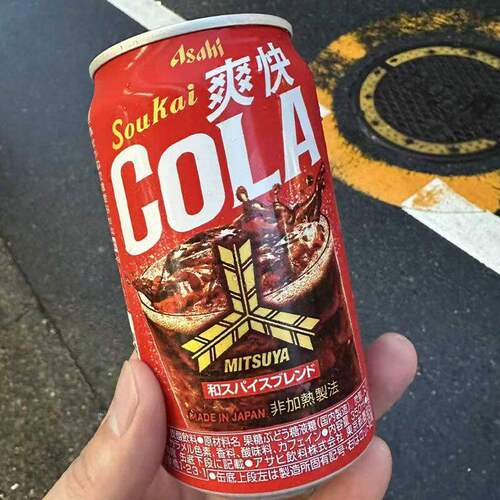日本进口朝日三矢可乐碳酸饮料