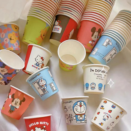 日本卡通可爱一次性纸杯