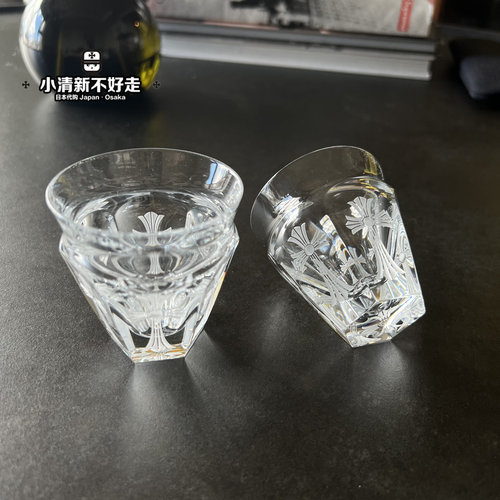 【现】日本专柜 Chrome hearts 克罗心 巴卡拉baccarat水晶杯酒杯