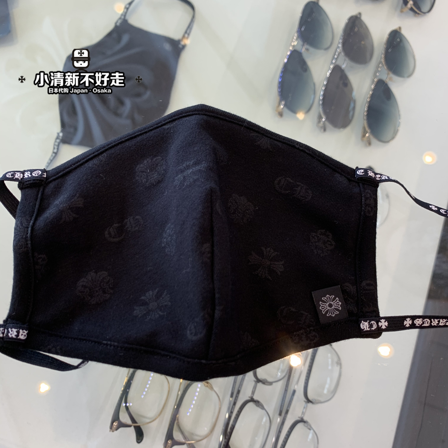 黑色暗纹印花童款日本专柜