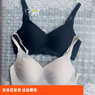 香蜜闺秀休闲文胸24112040华夫格网面无痕轻运动无钢圈薄款 AB内衣