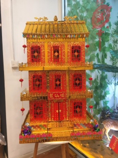 三层别墅聚仙楼祈福堂口半成品手工Diy仙家房府邸含灯送家具教程