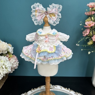 DANI原创手工拉布布衣服20cm棉花娃娃衣服玲娜贝儿星黛露着替裙子