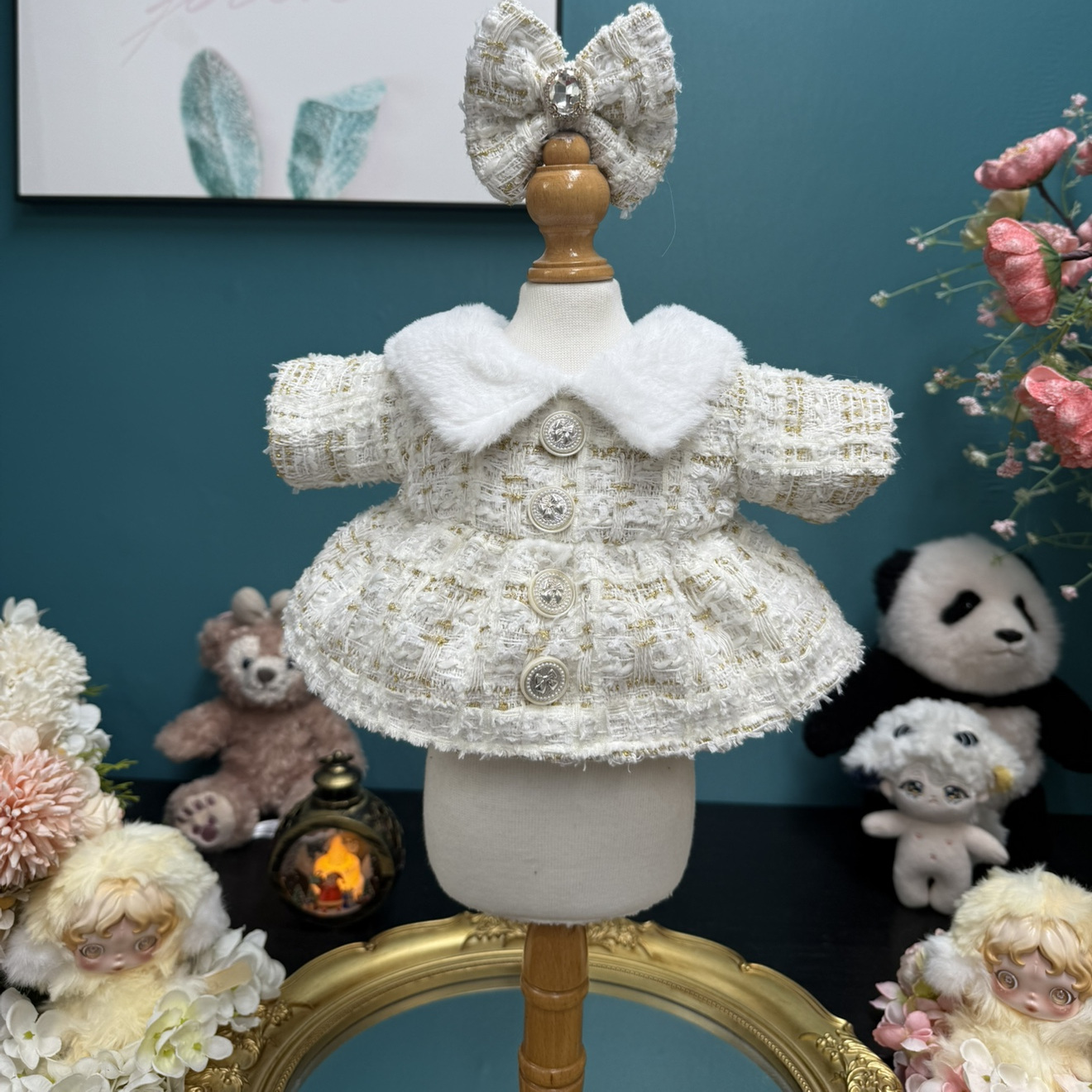 DANI高定手工棉花娃娃衣服公主裙