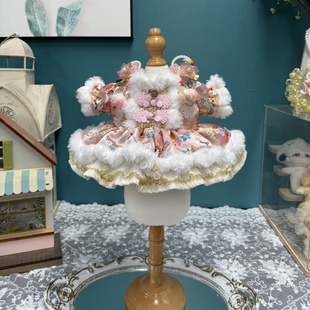 DANI高定手工棉花娃娃衣服新年星黛露玲娜贝儿着替莉娜熊拜年裙