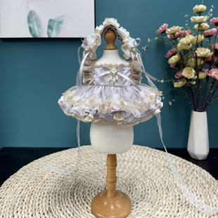 原创手工13英寸星黛露40cm棉花娃娃衣服大头裙莉娜熊20cm棉花娃衣