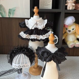 原创经典黑白套装40cm棉花娃娃衣服星黛露玲娜贝儿公主裙福宝衣服