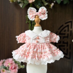 DANI原创手工粉色奶油20cm棉花娃娃衣服星黛露玲娜贝儿着替莉娜熊