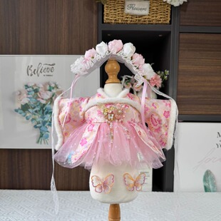 原创手工星黛露着替40cm棉花娃娃衣服玲娜贝儿公主纱裙高定仙女裙