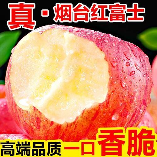 烟台红富士苹果脆甜多汁直发包邮