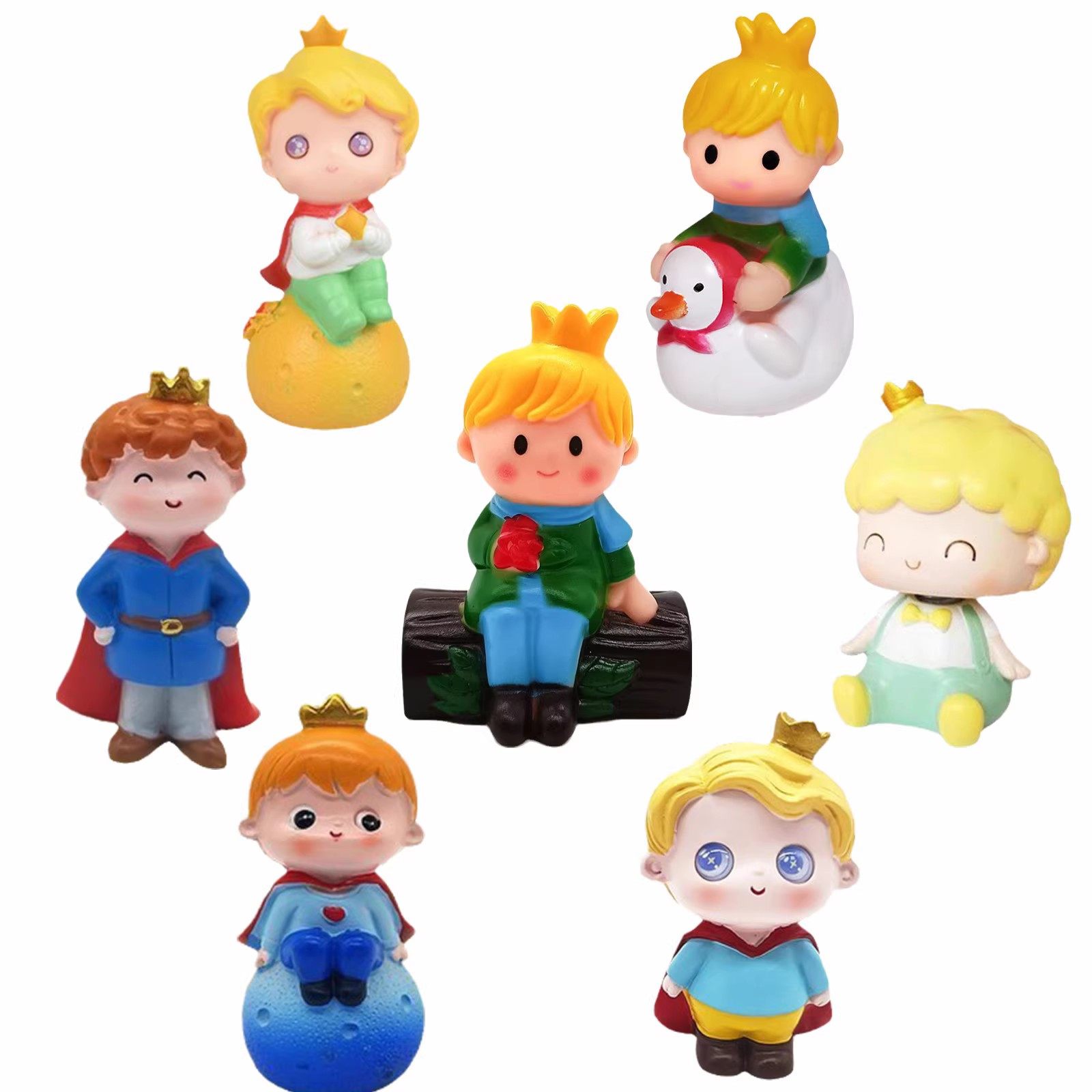 小王子蛋糕装饰摆件创意皇冠拿花坐树桩网红男孩周岁儿童生日插件,节庆用品/礼品,节日装扮用品,淘宝优惠券,粉丝福利购,淘宝优惠卷