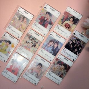 爱豆小卡明星动漫pvc透卡3寸小卡肖战成毅赵露思虞书欣白鹿周边
