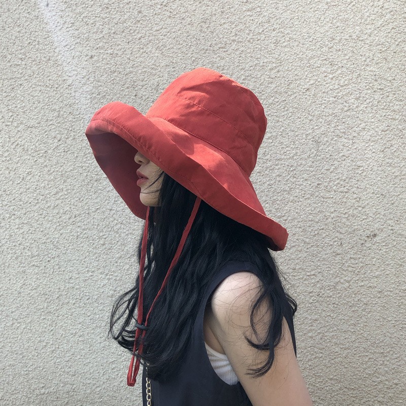 遮脸渔夫帽女夏天防紫外线遮阳帽
