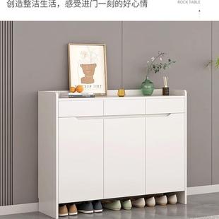 柜入户收纳超大容量鞋 简约家用门口实木鞋 架玄关柜阳台多层储物柜