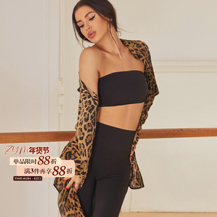 ZYM【豹纹Kitty】上衣开衫练舞教课拉丁舞蹈服女可单穿外搭25107