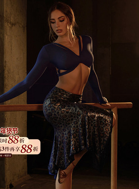 ZYM【纯爱罗曼史】上衣别致胸型设计拉丁舞练功服绑带可调节25083