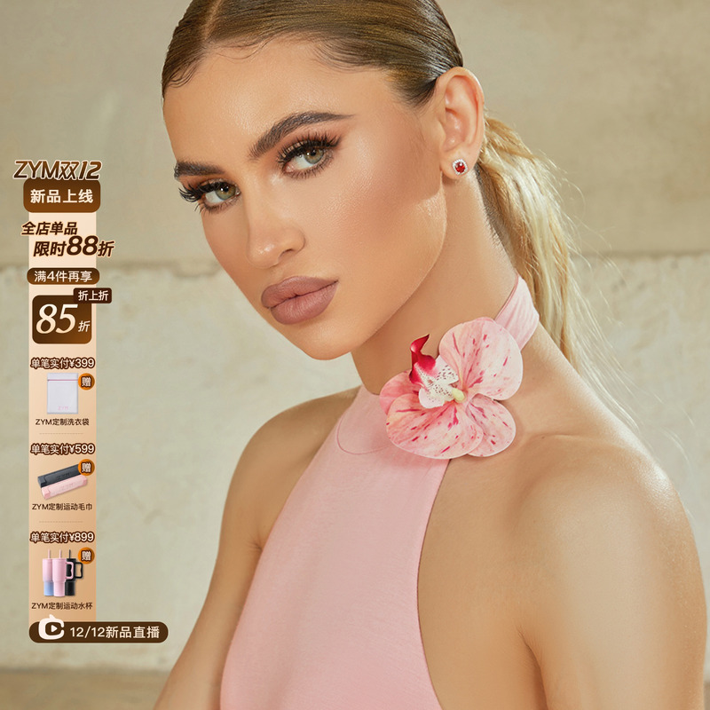 ZYM【又闻花名】花朵鸭嘴夹拉丁舞练功服配饰HD01