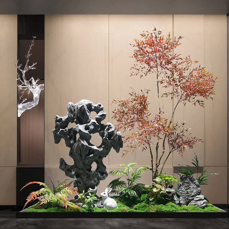 仿真南天竹装饰室内楼梯下拐角软装假绿植物景观造景仿真树假树,鲜花速递/花卉仿真/绿植园艺,仿真绿植,淘宝优惠券,粉丝福利购,淘宝优惠卷