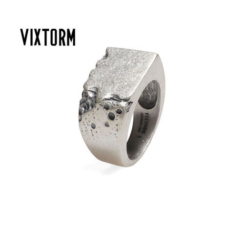 VIXTORM正品方形戒指S925纯银