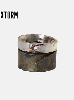 Ciel（法）纯手工S925银X黄铜 VIXTORM设计师款戒指细节丰富