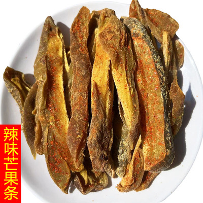 辣味芒果干甘草芒果条酸甜辣味芒果干广东新兴凉果特产零食