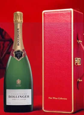 法国原装进口bollinger堡林爵香槟酒高档送礼干白起泡葡萄酒750ml