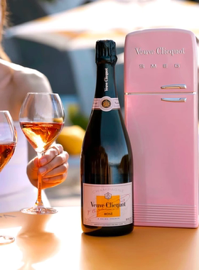 礼盒装 法国Veuve Clicquot Rose凯歌皇黄牌粉红香槟桃红葡萄酒