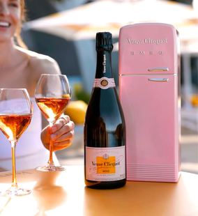 礼盒装 法国Veuve Clicquot Rose凯歌皇黄牌粉红香槟桃红葡萄酒