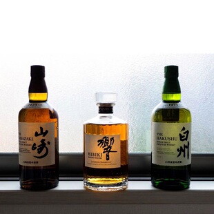 3瓶#日本进口宾三得利山崎1923 响和风 白州1973单一麦芽威士忌酒