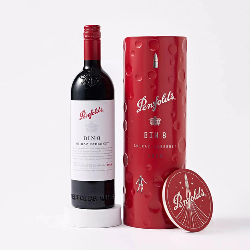 礼盒装#澳洲进口Penfolds奔富bin8西拉赤霞珠干红葡萄酒木塞750ml