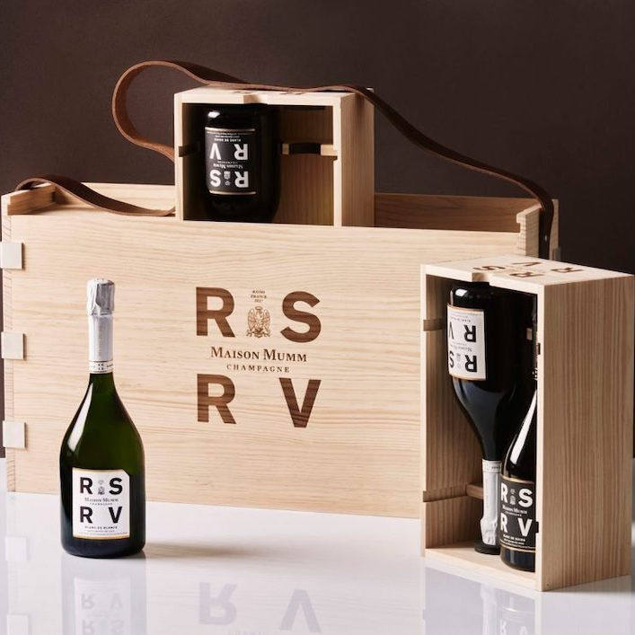 法国进口RSRV Blanc de Blancs玛姆红带珍藏白中白香槟葡萄酒750