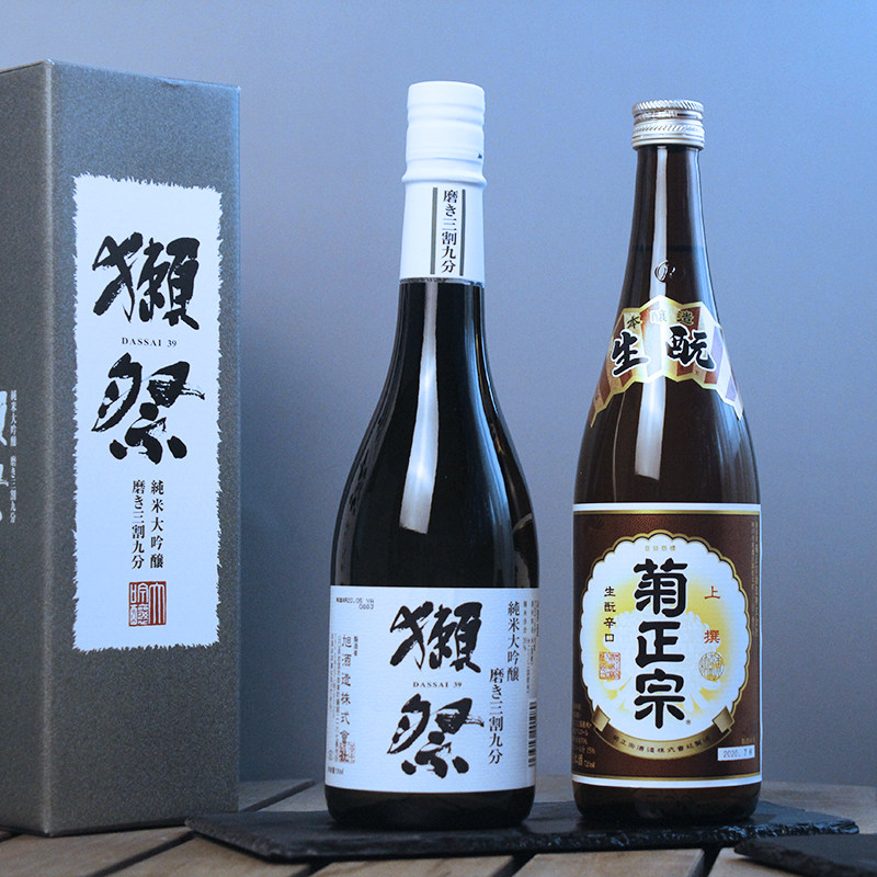 2瓶装# 日本獭祭39三割九分纯米大吟酿濑祭清酒+菊正宗清酒1800ml
