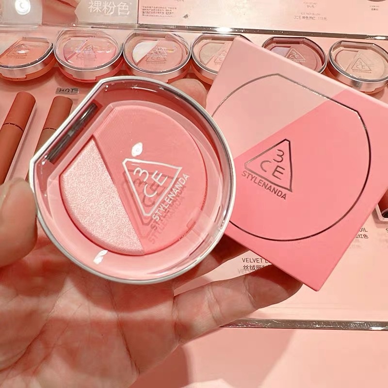 3CE高光腮紅二合一啞光高光修容