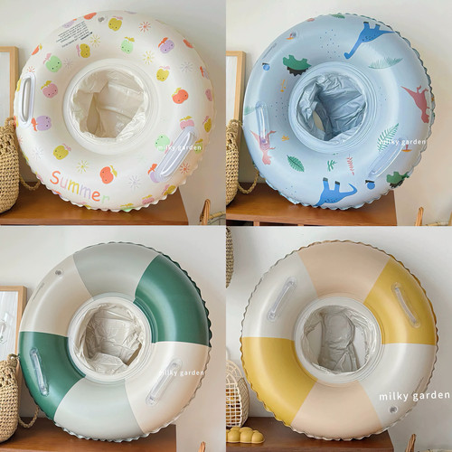 韩系ins儿童游泳圈加厚婴幼儿宝宝坐圈0-2-3-4岁防侧翻小孩学泳圈