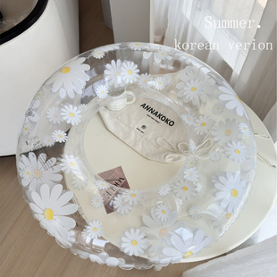 韩版 ins游泳圈成人儿童加厚透明雏菊腋下救生圈女水上大浮力泳圈