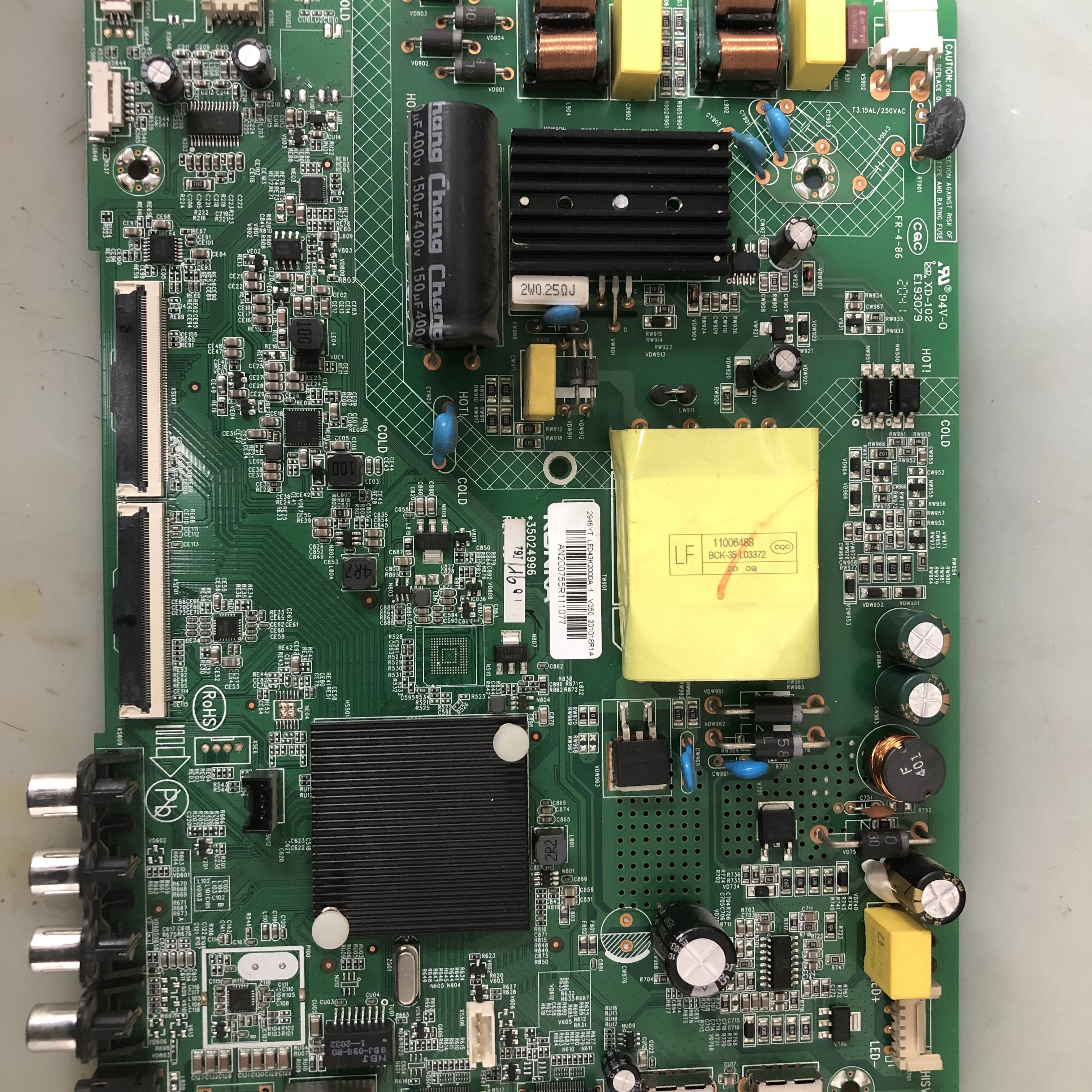 康佳LED43K2000A主板35024996