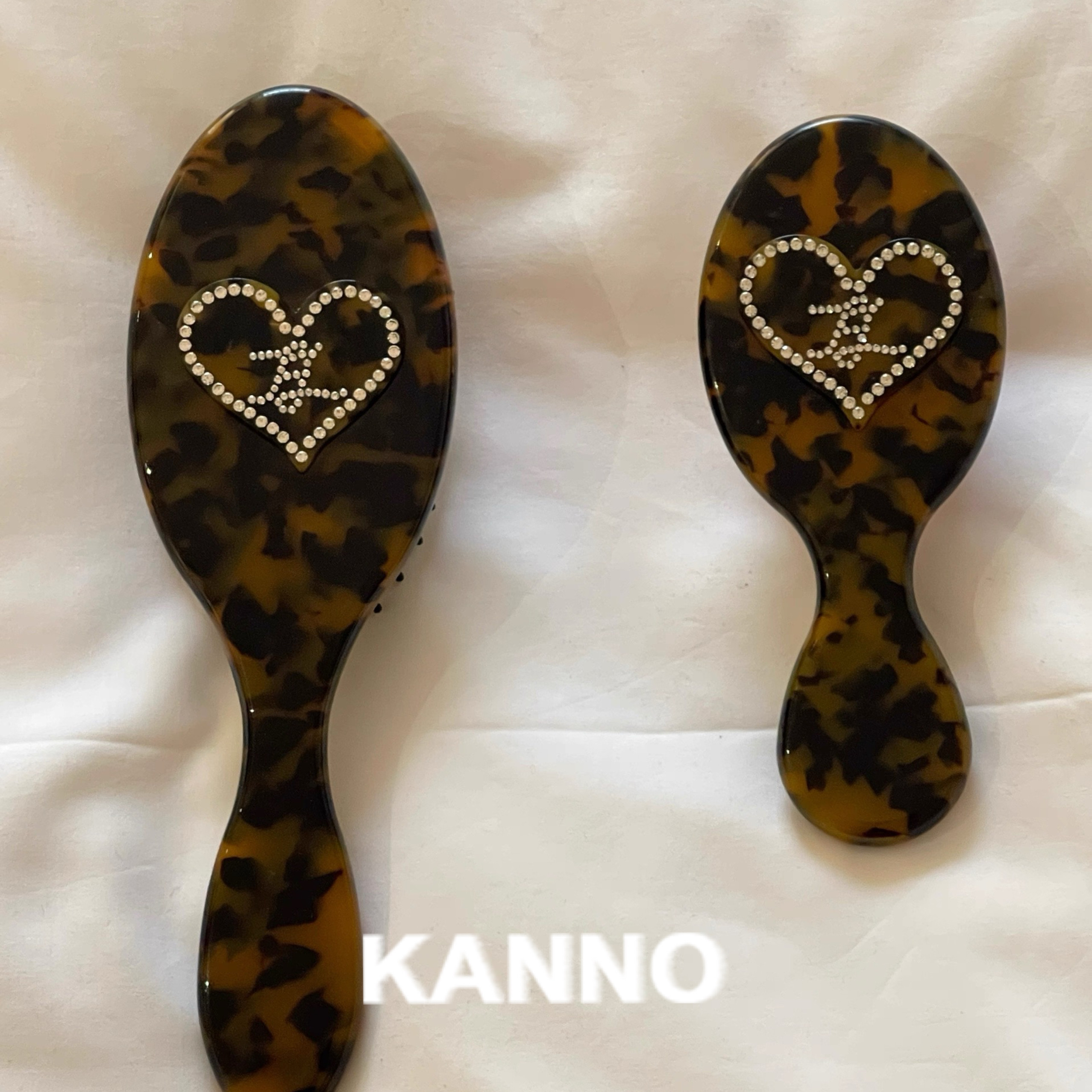 Kanno 2026新款气囊梳玳瑁色欧美椭圆按摩梳醋酸气垫梳女造型梳