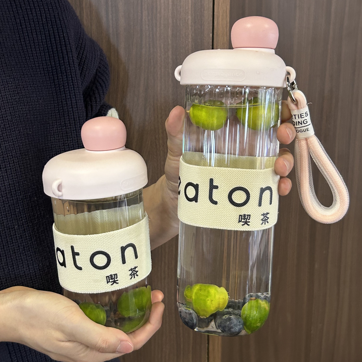 玻璃吸管杯产妇专用点心杯