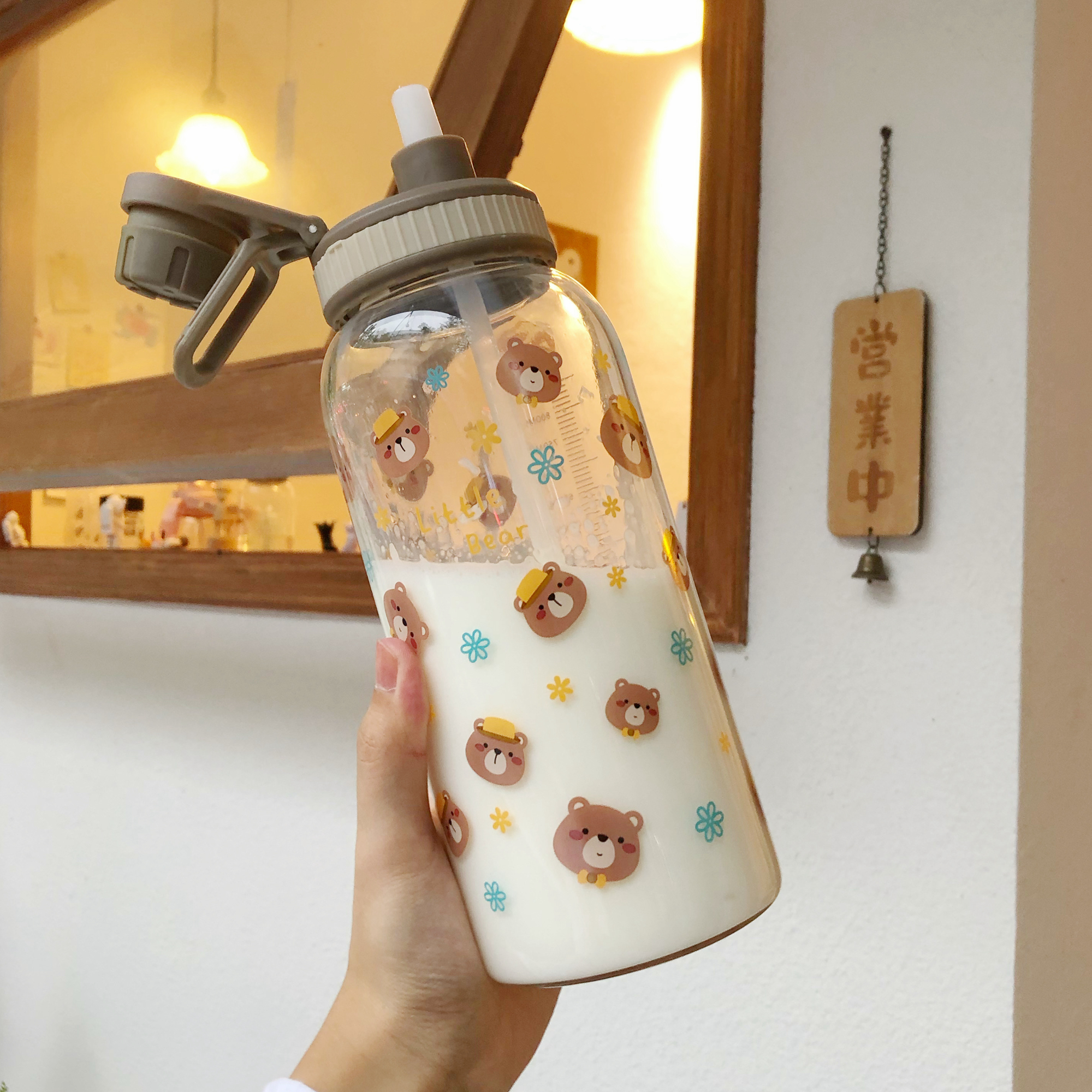 高颜值杯子女刻度简约ins风仙女