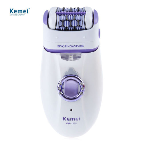 科美KEMEI女士拔毛器剃毛器二合一KM-2668 脱毛器 lady shaver