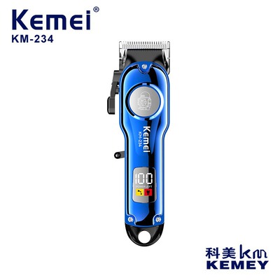 科美/KM-234发廊专用数显理发器小型mini专业电推剪雕刻剪剃头推