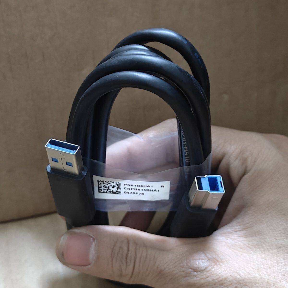 原装USB3.0方口数据线DELL戴尔/飞利浦显示器移动硬盘打印机3.0用