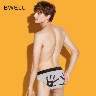 BWK9008M 三角内裤 BWELL单条装 创意潮趣印花透气无痕莫代尔男士