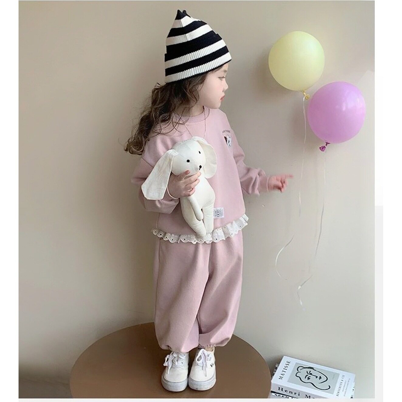 女童春季套装2026新款洋气时髦女宝春秋装衣服女孩卫衣裤子两件套