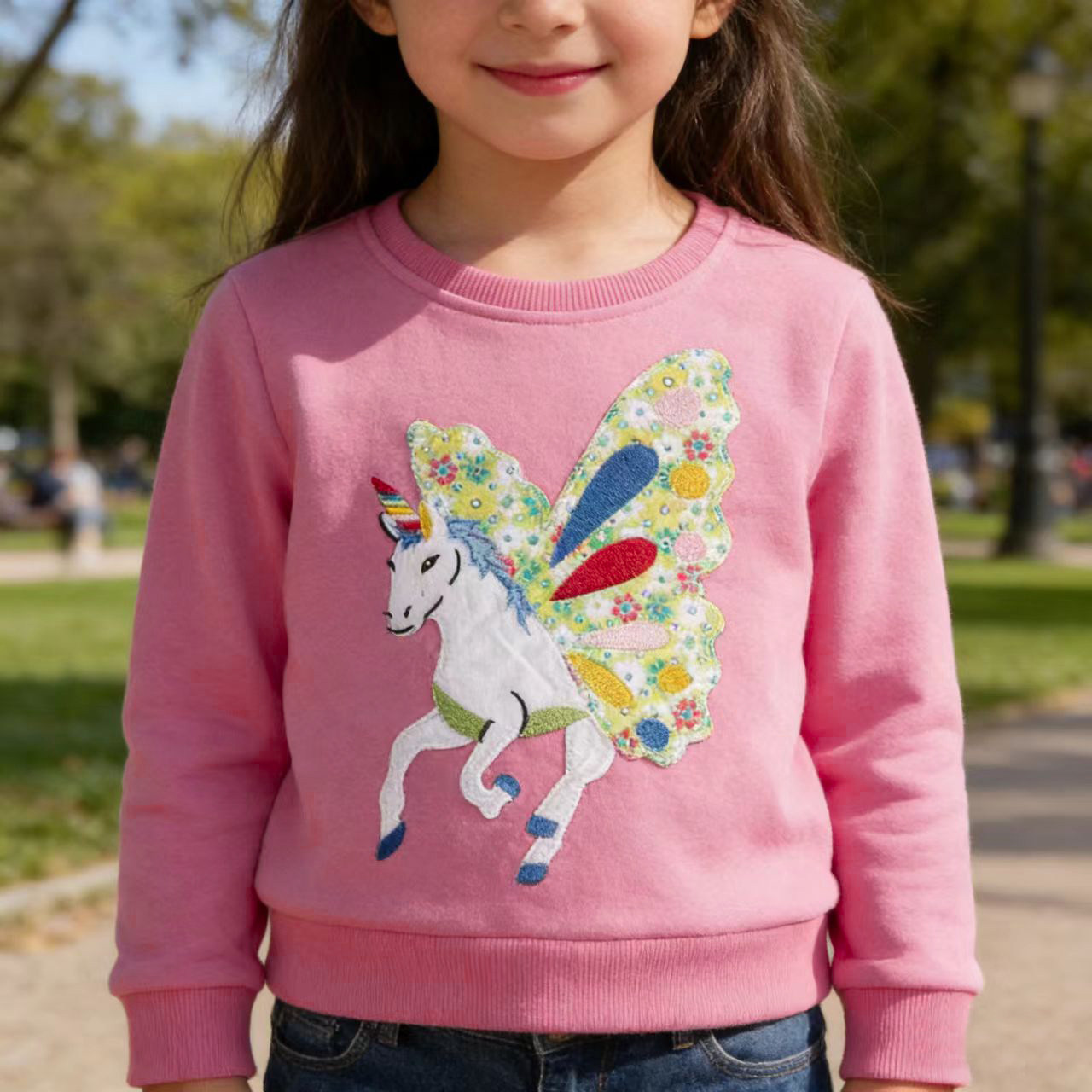 女童纯棉卫衣春秋款2026新款洋气女孩打底衫韩版女宝春季长袖上衣