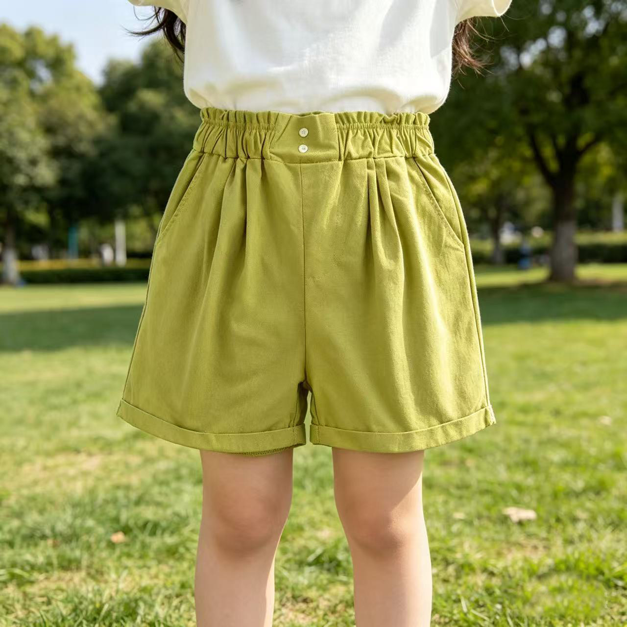 女童短裤夏季2026新款宽松薄款韩版时尚休闲外穿百搭女孩夏天裤子