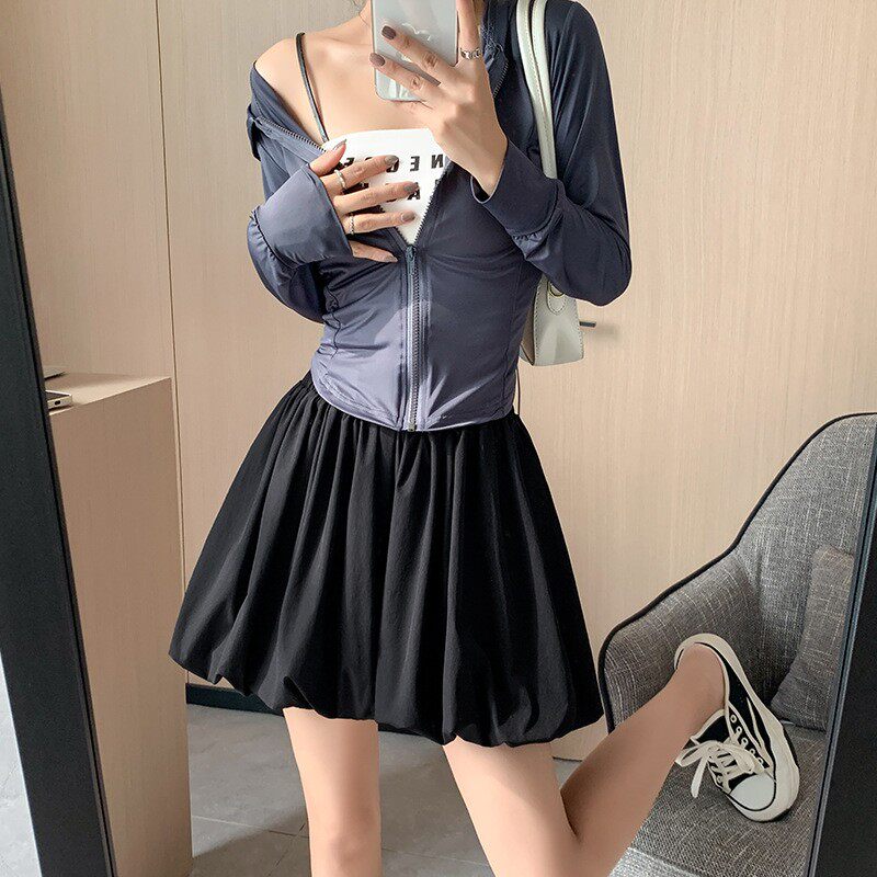女大童夏季洋气花苞短裤