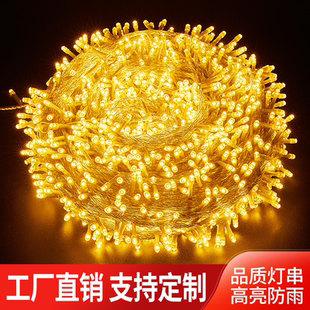 新年装饰彩灯闪灯满天星挂树上灯串小米灯led灯带霓虹灯防水防冻