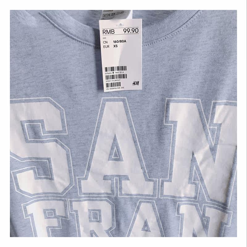 H&M Women's wear Short sleeved T-shirt motion jacket Youth Easy have more cash than can be accounted for lengthenin the Women's clothing/Boutique , T-shirt  category - from Buy2taobao.com to provide professional Taobao agent buy service