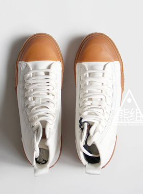 GSTAR RACKAM SCUBA MID SNEAKERS 女 白色帆布牛皮高帮球鞋_熊组